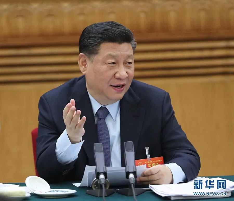 2019年3月7日,习近平参加十三届全国人大二次会议甘肃代表团的审议。新华社记者 鞠鹏 摄